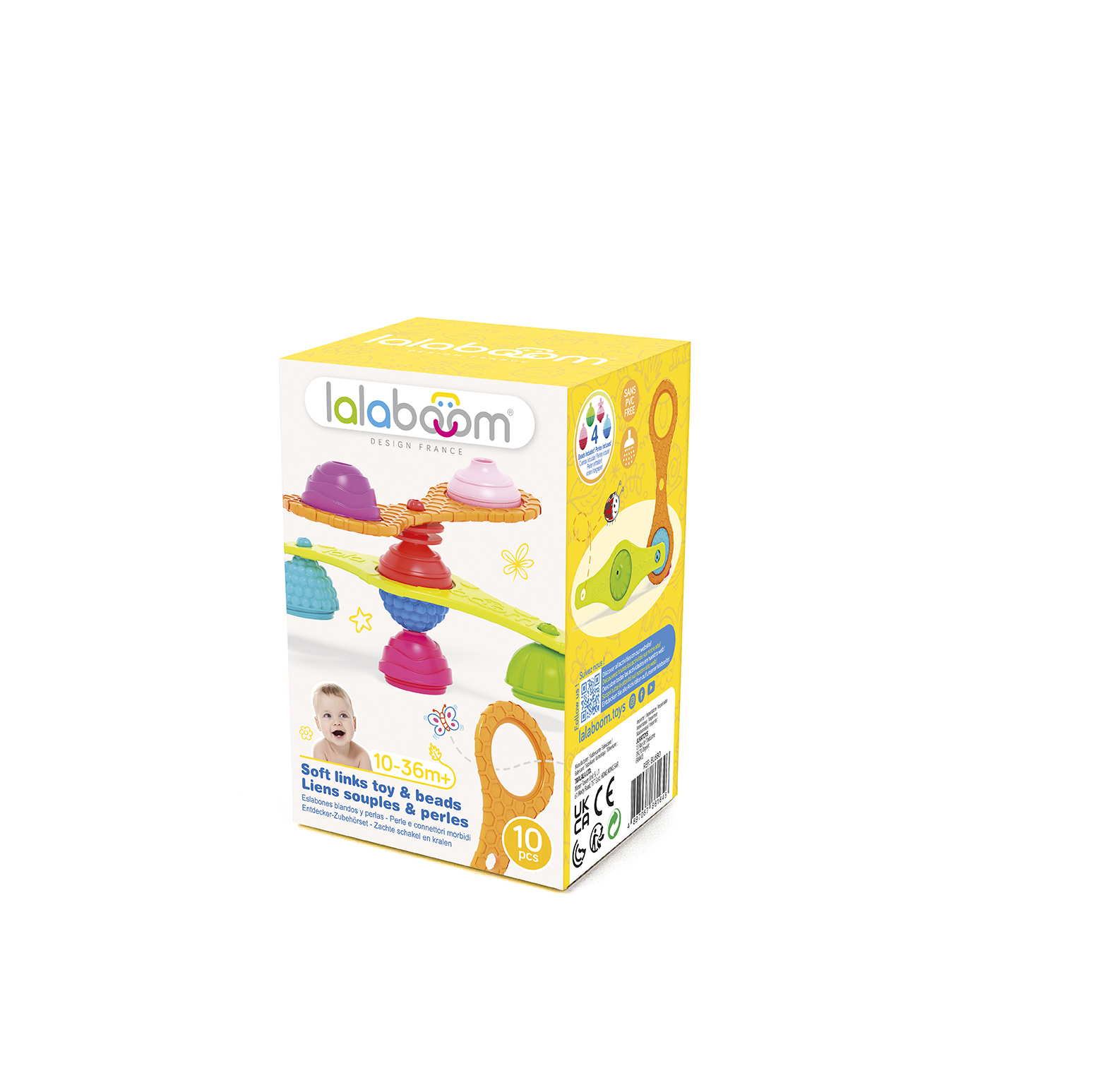 61468 Lalaboom - Soft connection links and educational beads B14 2