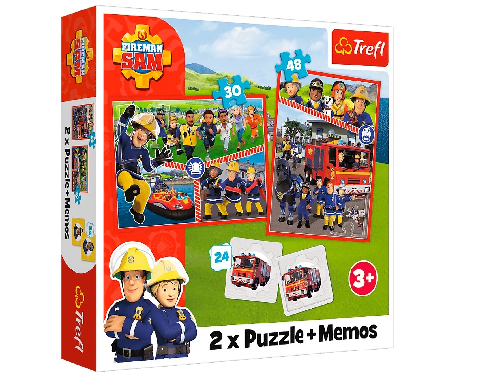 93334 Puzzle - "2w1 + memos" -  Fireman Sam's squad B17 1