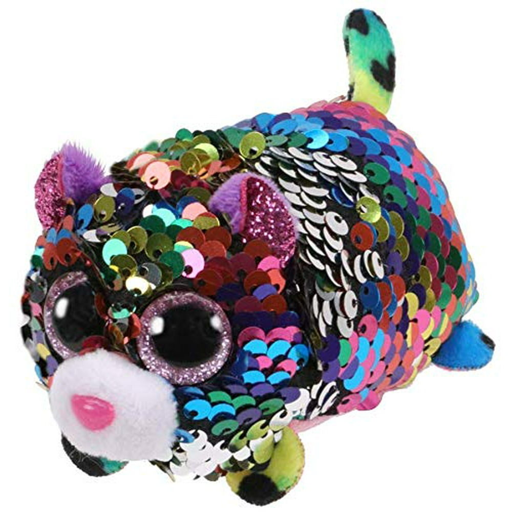 TY 42401 Teeny Tys Flippables DOTTY - sequin multicolor leopard (1) 1