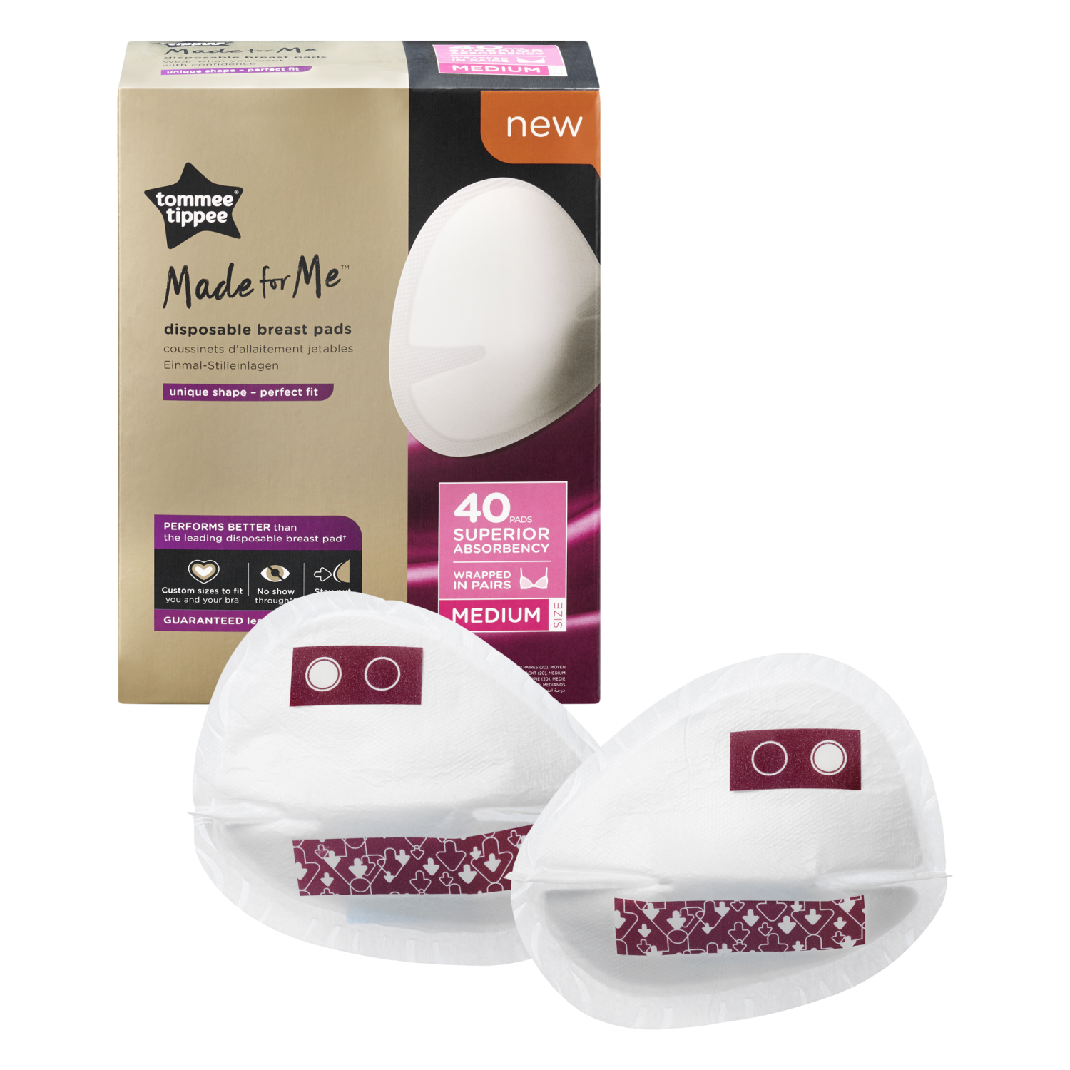 TT0345 TT 40X BREAST PADS DAILY MEDIUM 1