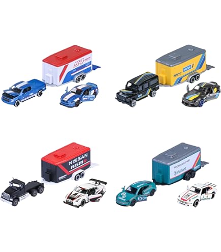 55007 MAJORETTE VW PREMIUM VEHICLE WITH TRAILER ASST H6 4