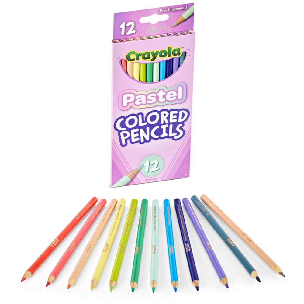 68-3366 12 PASTEL COLORED PENCILS 2