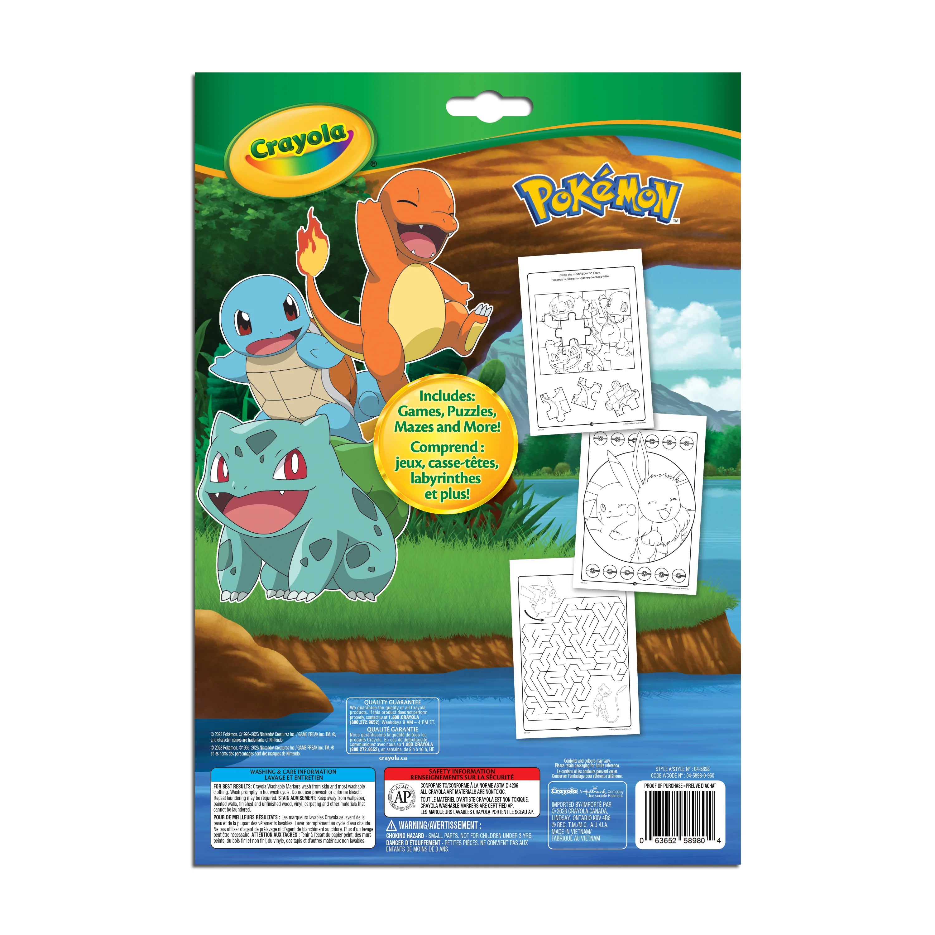 04-2746G COLOR & ACTIVITY PAD, POKEMON 3