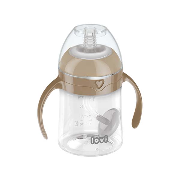 35/363 LOVI First cup with weighted straw 150ml Brown 3
