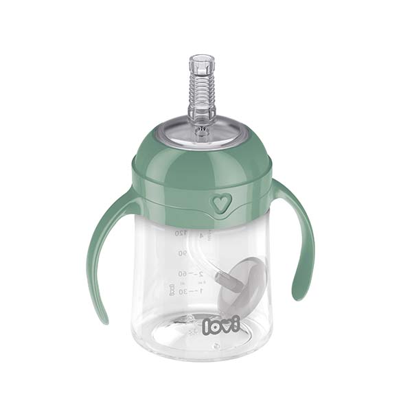 35/364 LOVI First cup with weighted straw 150ml Green 3