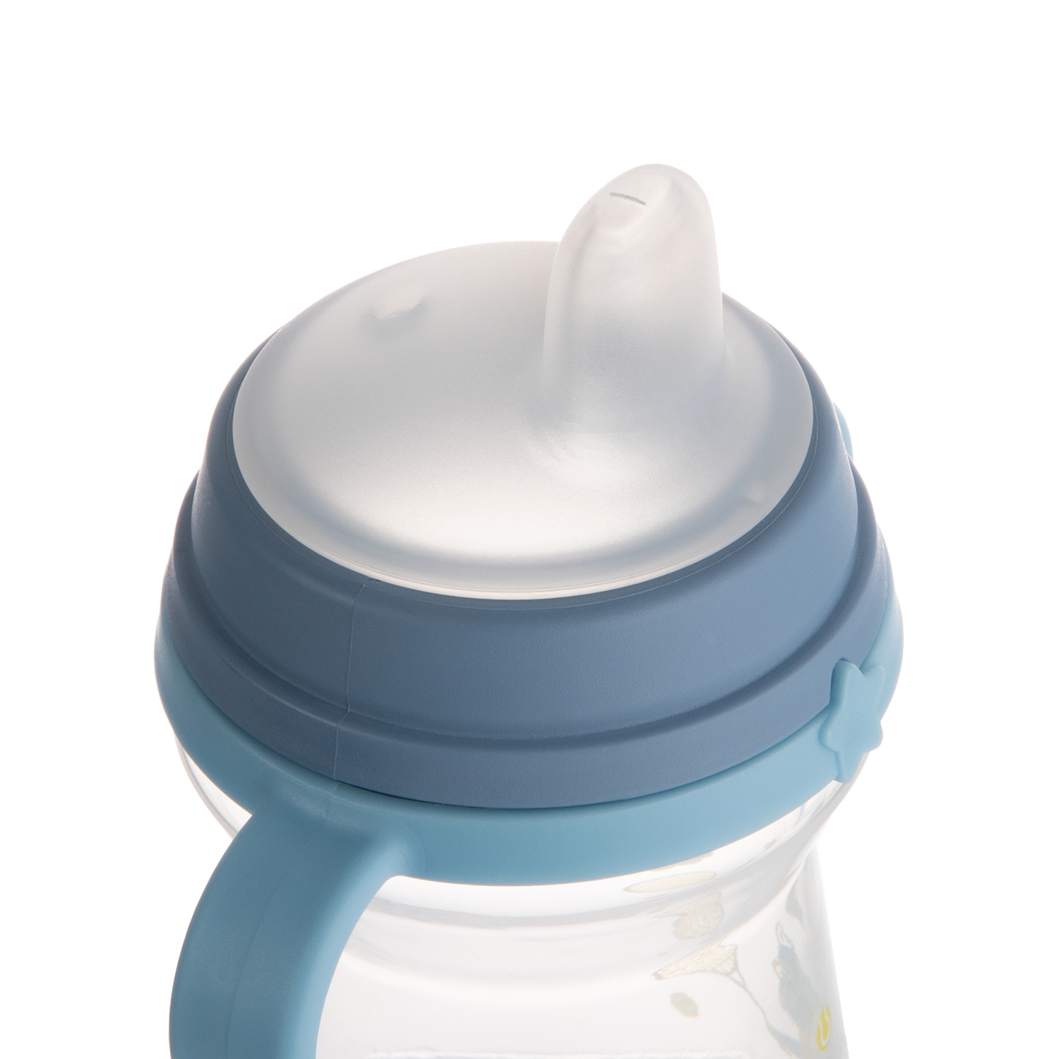 56/612_blu Canpol babies Cup with Silicone Spout FirstCup 150ml BONJOUR PARIS blue 3