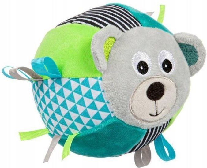 68/074_grey Canpol babies Plush Sensory Ball with a Bell BEARS 3