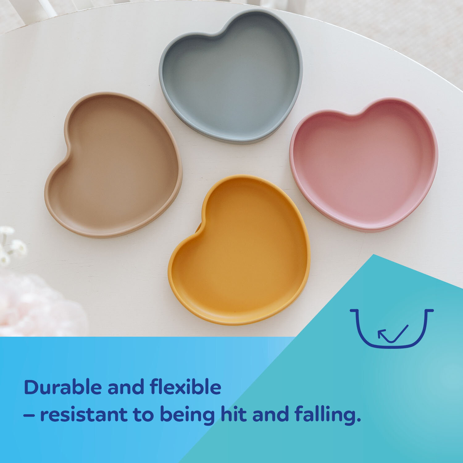 80/309_yel Canpol babies silicone suction plate HEART 3