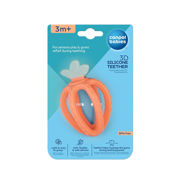 80/400_ora Canpol babies 3D Silicone Sensory Teether STRAWBERRY 2