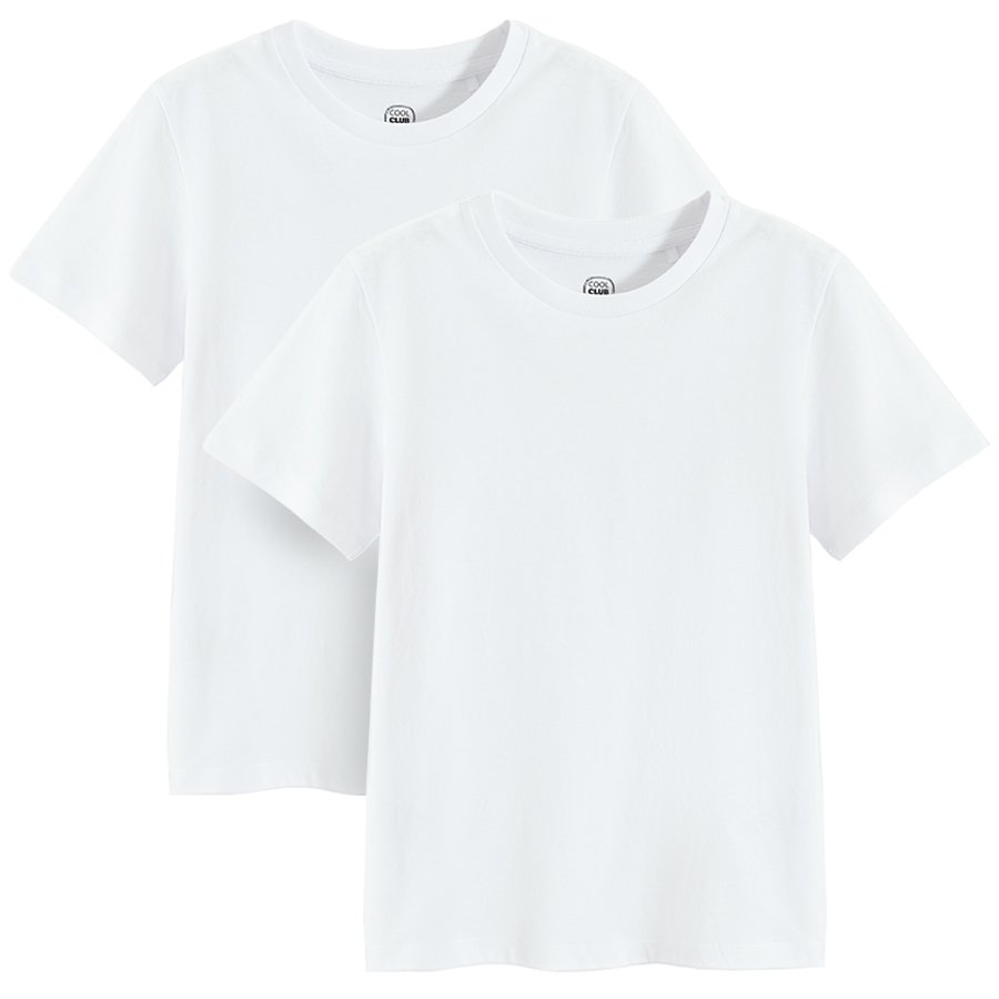 6863741 BCB1621312-00-P T-SHIRT S/S 2-PACK WHITE 140CM BOY 1