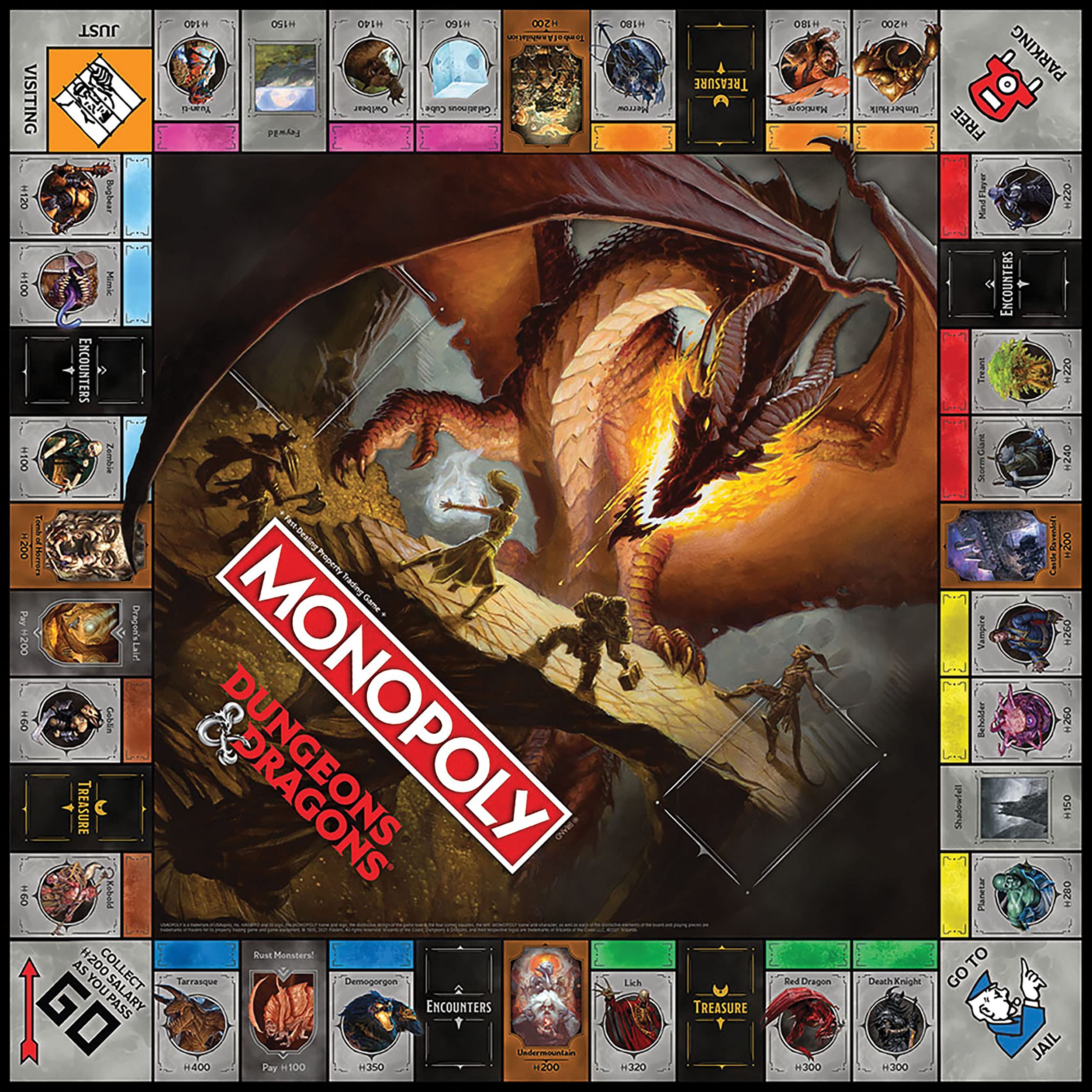 F6219UE2 MONOPOLY DUNGEONS AND DRAGONS MOVIE  A2 3