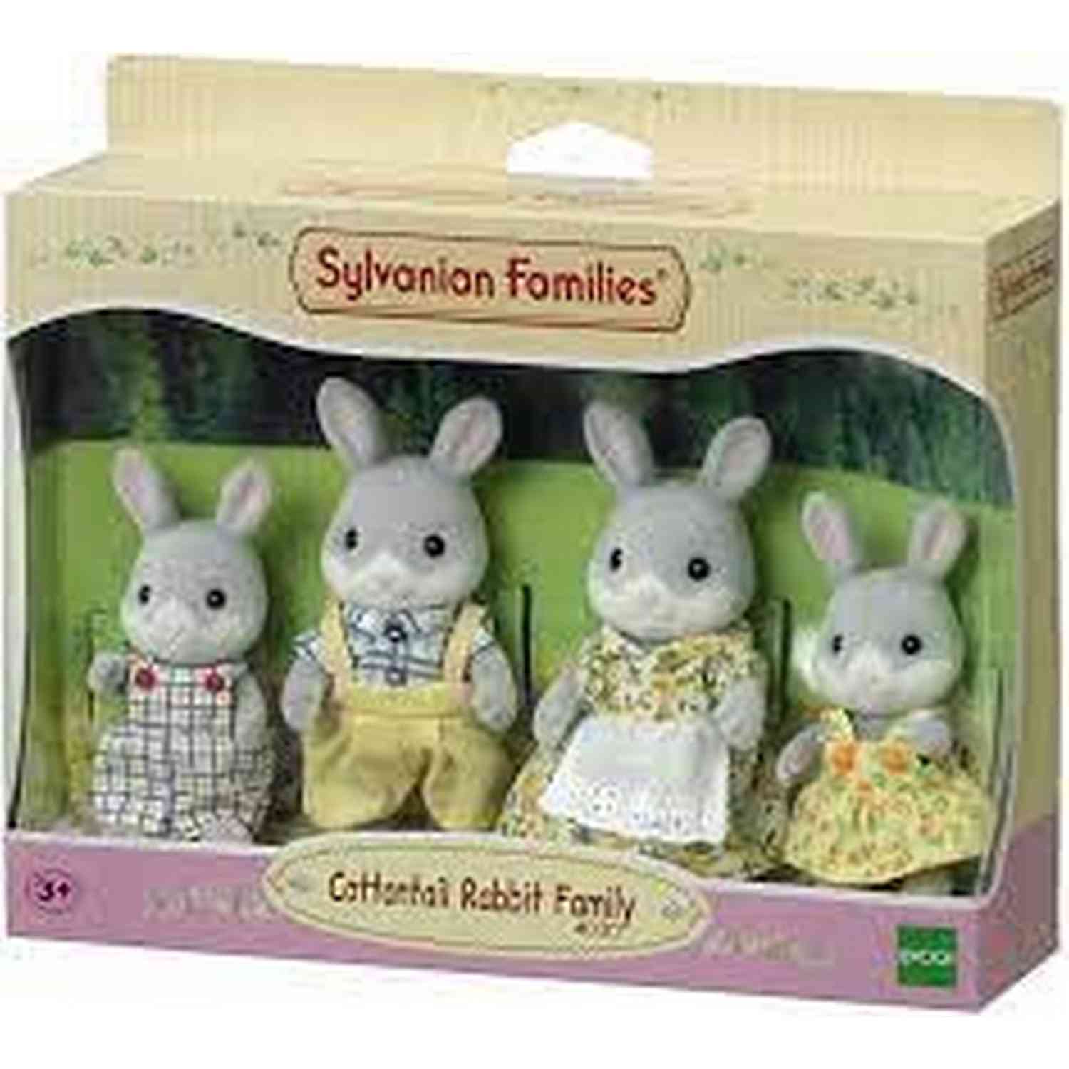 EC4030 SYLVANIAN Families Cottontail Rabbit Family D4 1