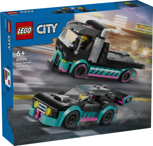60406 Race Car and Car Carrier Truck V29 3