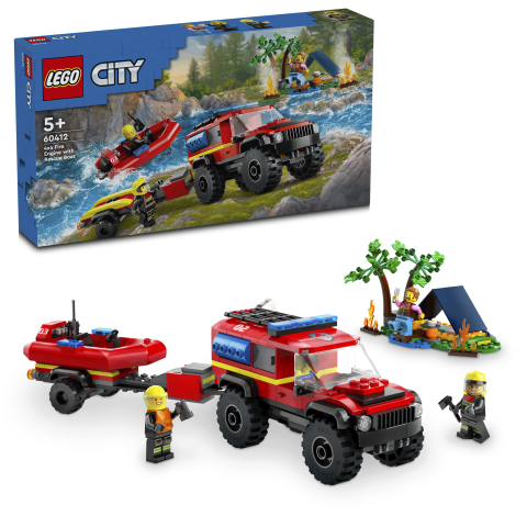 60412 4x4 Fire Truck with Rescue B.. F4 3