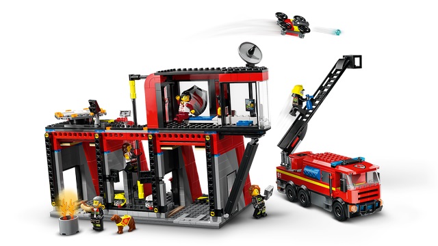 60414 Fire Station with Fire Truck V29 2