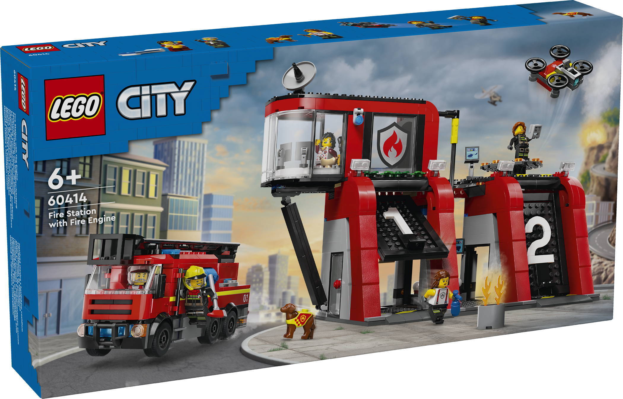 60414 Fire Station with Fire Truck V29 1