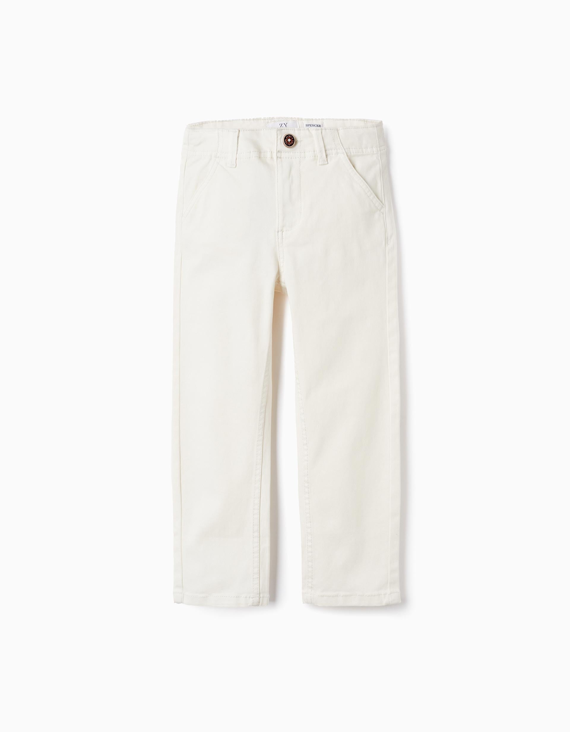 31060933041040 CHINO PANTS TWILL WHITE 13/14 1