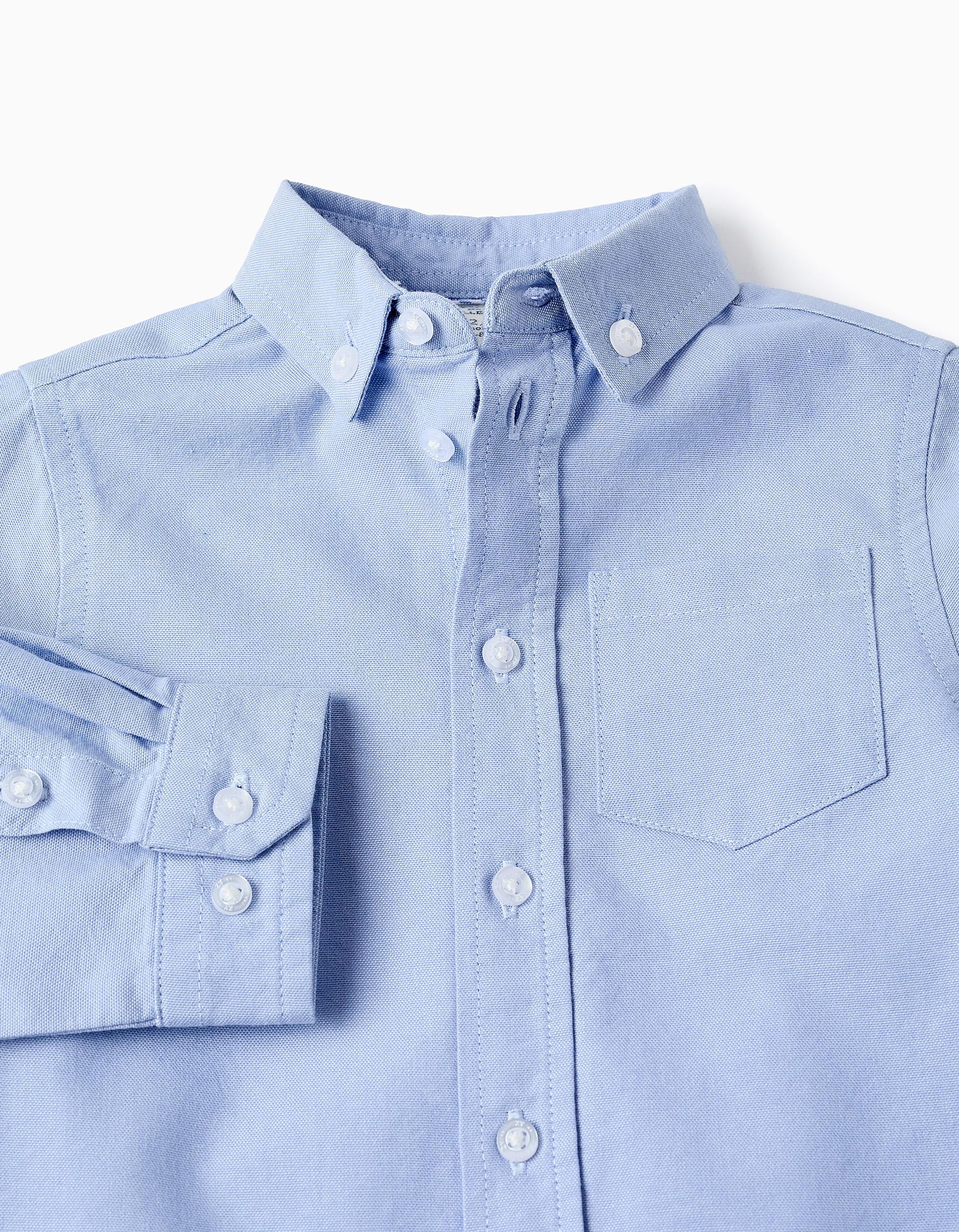 31059982022040 LS SHIRT COTTON LIGHT BLUE 13/14 2