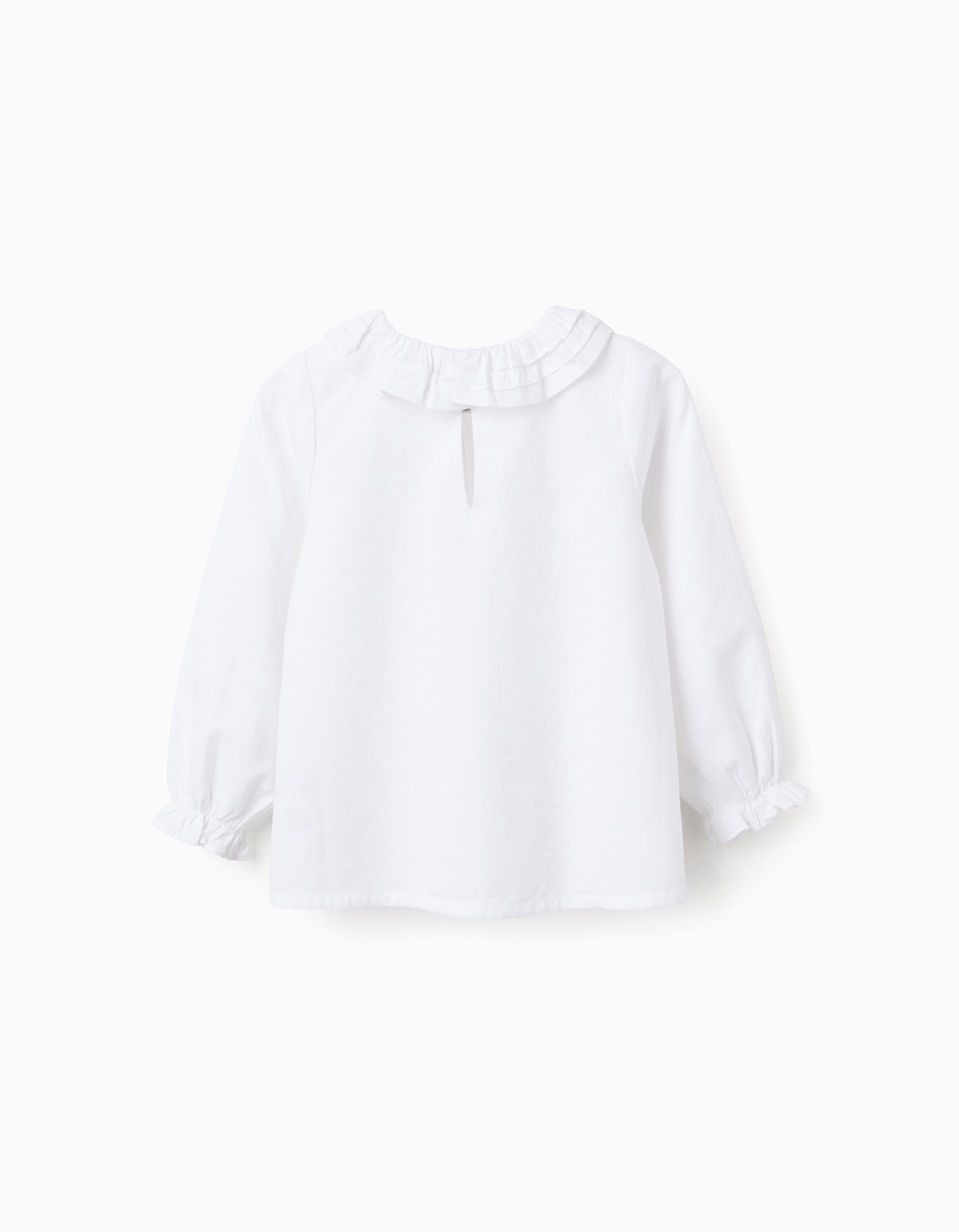 31049101041023 - BLOUSE COTTON TWILL, WHITE, 5/6 2