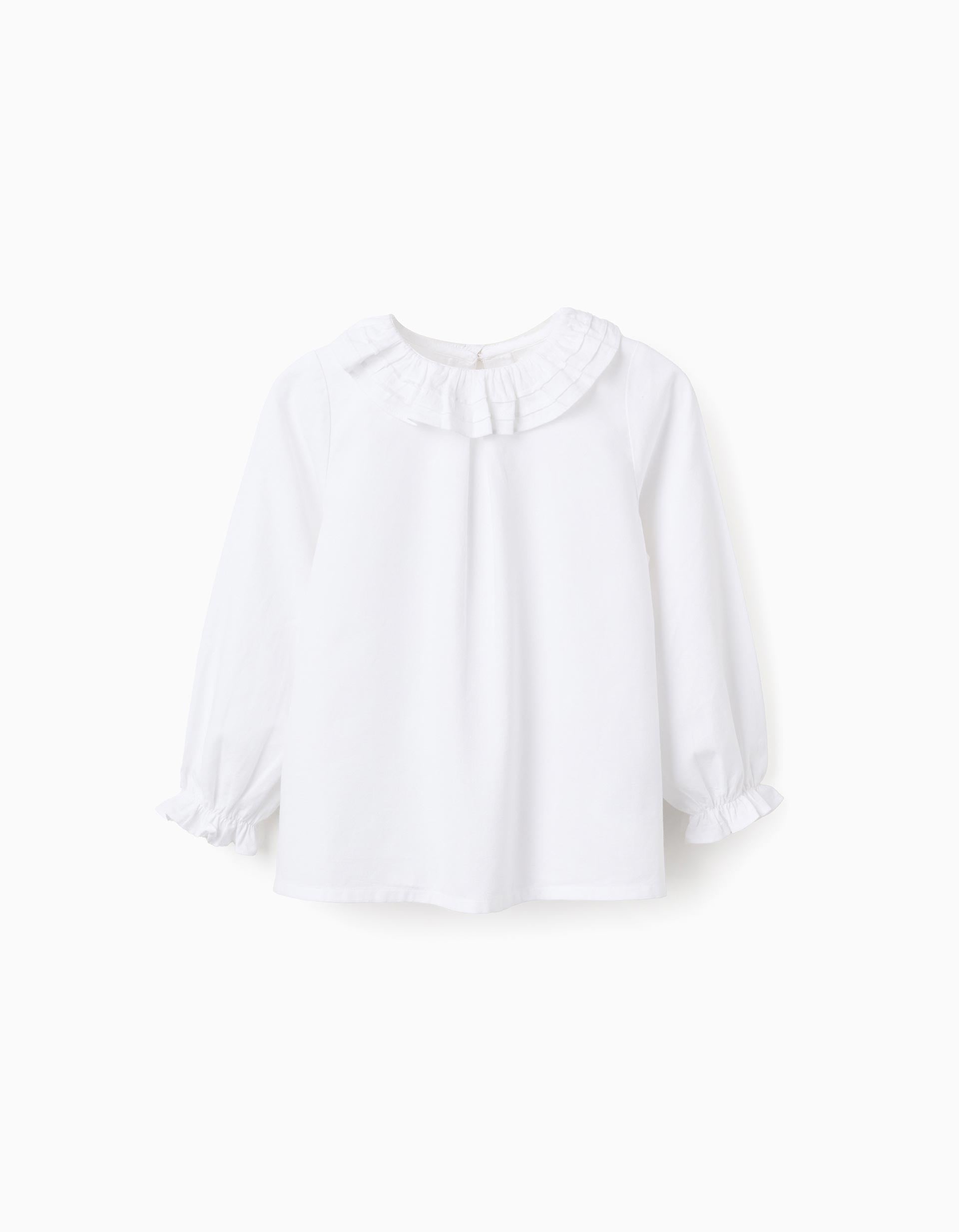 31049101041026 - BLOUSE COTTON TWILL, WHITE, 6/7 1