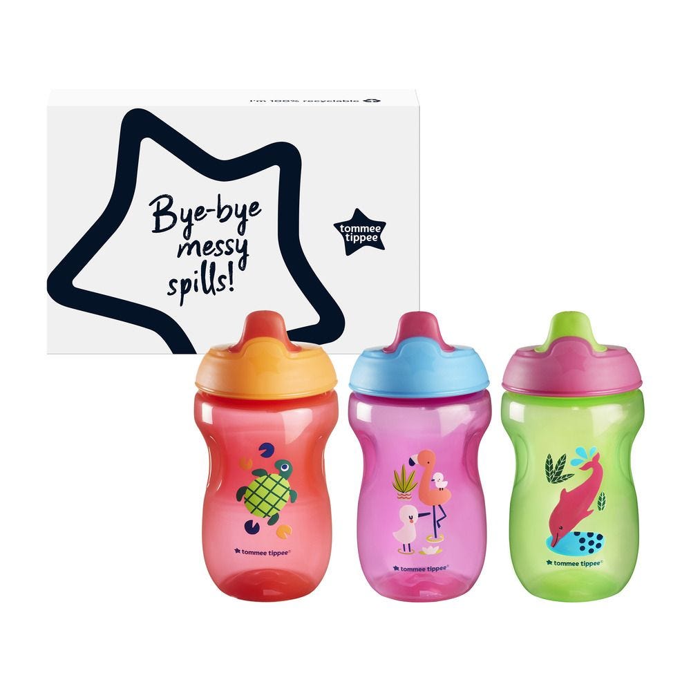 TT0392 TT 1X SIPPEE CUP 300ML AL/IL PINK  (kupe me biberon) 4