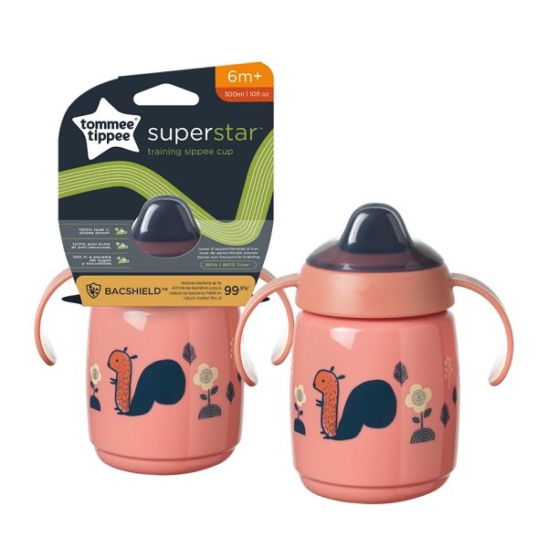 TT0392 TT 1X SIPPEE CUP 300ML AL/IL PINK  (kupe me biberon) 1