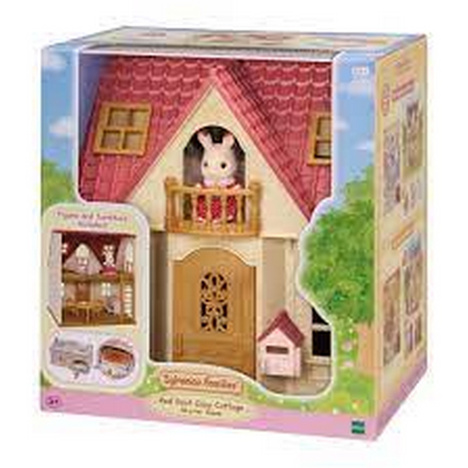 EC5567 SYLVANIAN RED ROUF COZY COTTAGE STARTER HOME D8 1