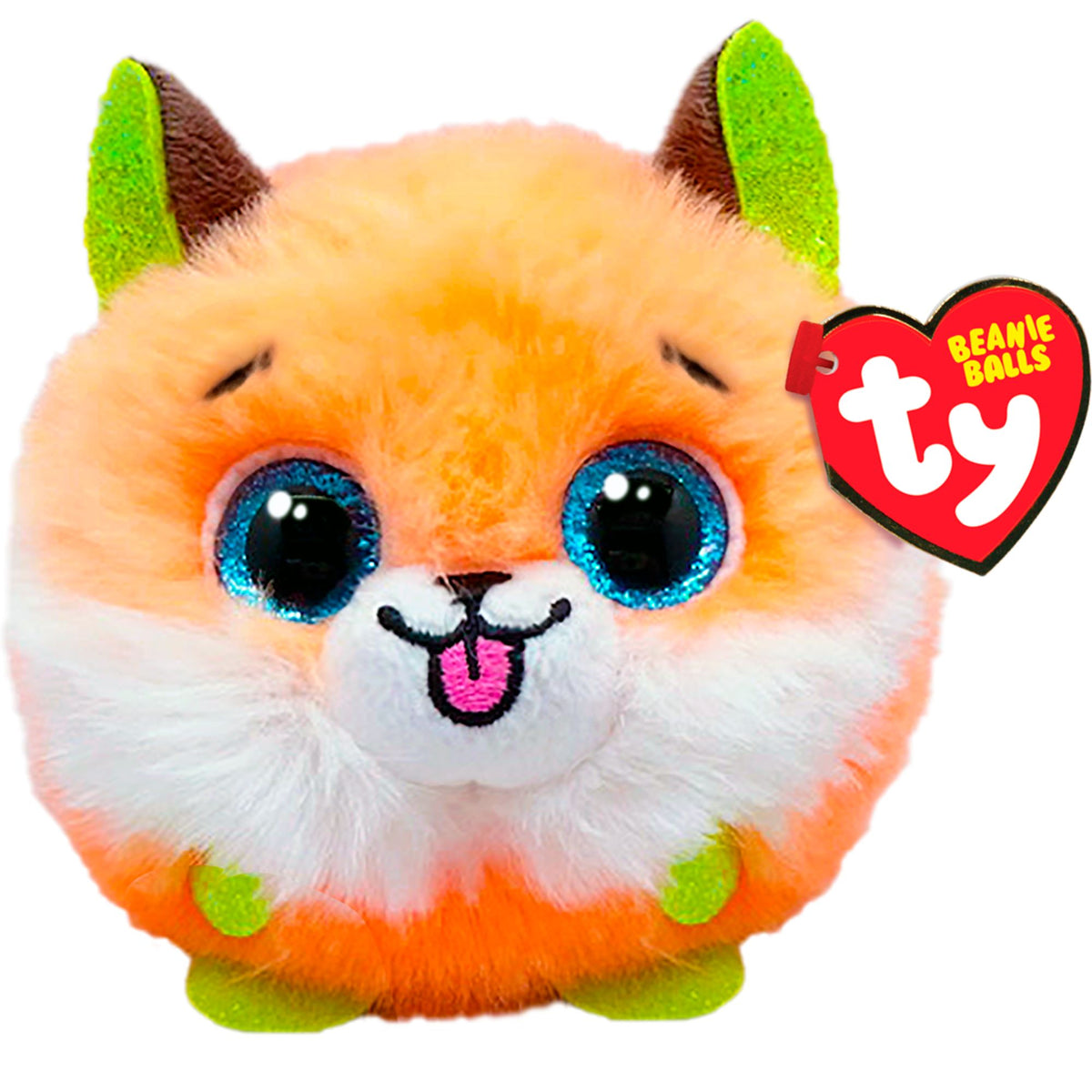 TY 42542 Ty Beanie Balls SHERBET, 8.5 cm - orange fox (6) 1