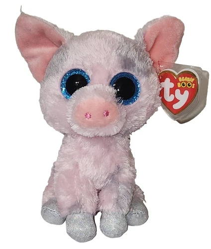 TY 37318 BOOS HAMBONE, 15 cm - pink pig (3) 2