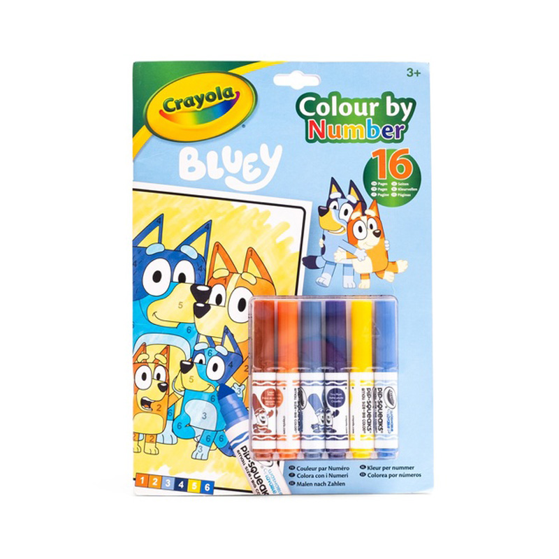 04-2776G COLOR BY NUMBER PAD, BLUEY 1