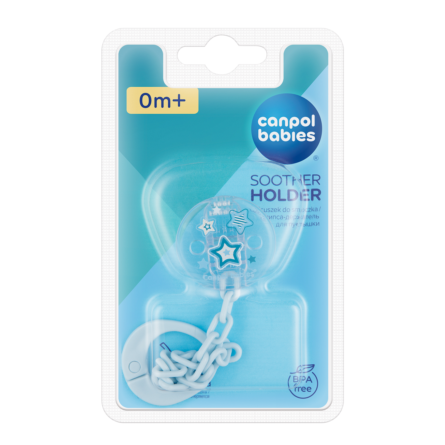 10/877_blu Canpol babies Soother Holder Newborn Baby blue 1