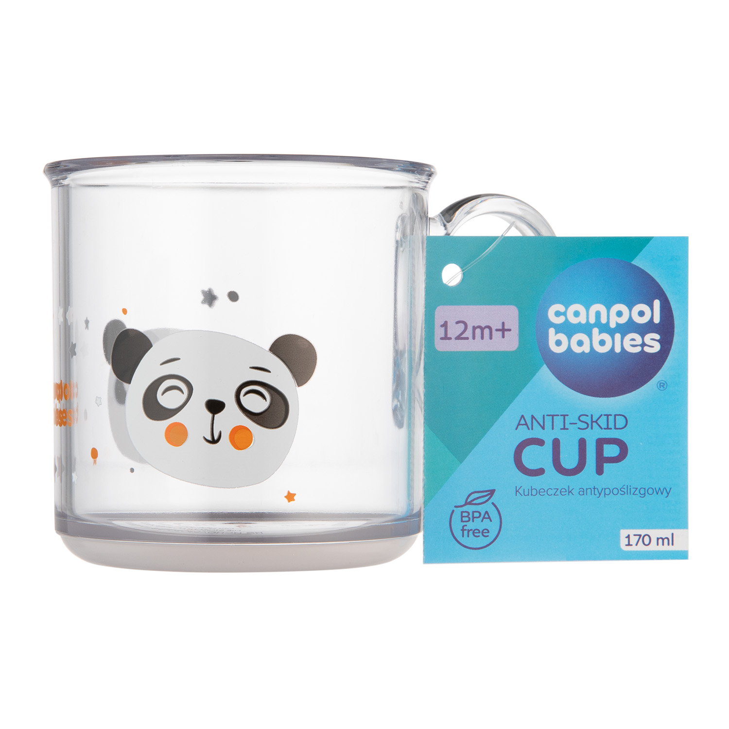 2/100_trans Canpol babies Anti-Slip Cup with Handle for Toddlers 170 ml EXOTIC ANIMALS 3