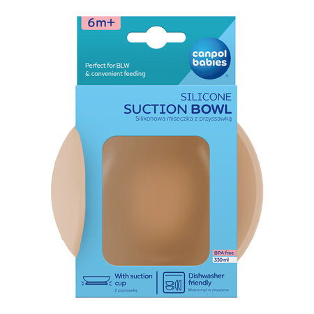 51/400_creme Canpol babies Silicone Suction Bowl 330 ml 2