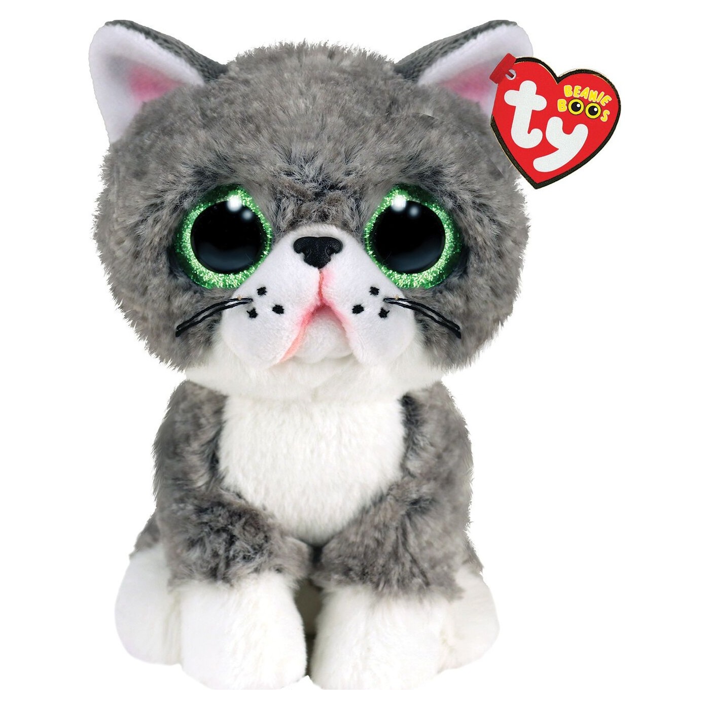 TY 36581 BOOS FERGUS, 15 cm - gray cat (3) 1