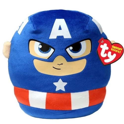 TY 39257 Squishy Beanies Marvel CAPTAIN AMERICA, 22 cm (1) 3