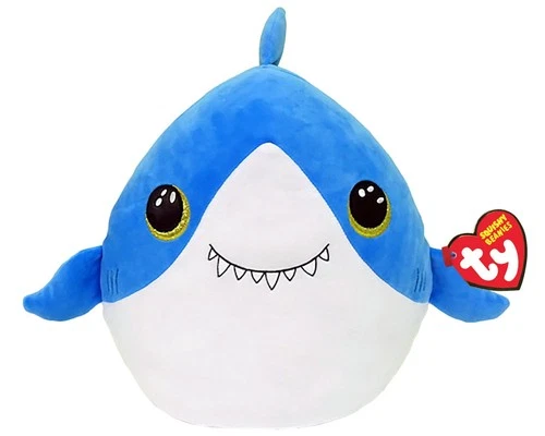 TY 39268 Squishy Beanies FINSLEY, 22 cm - shark (1) 1
