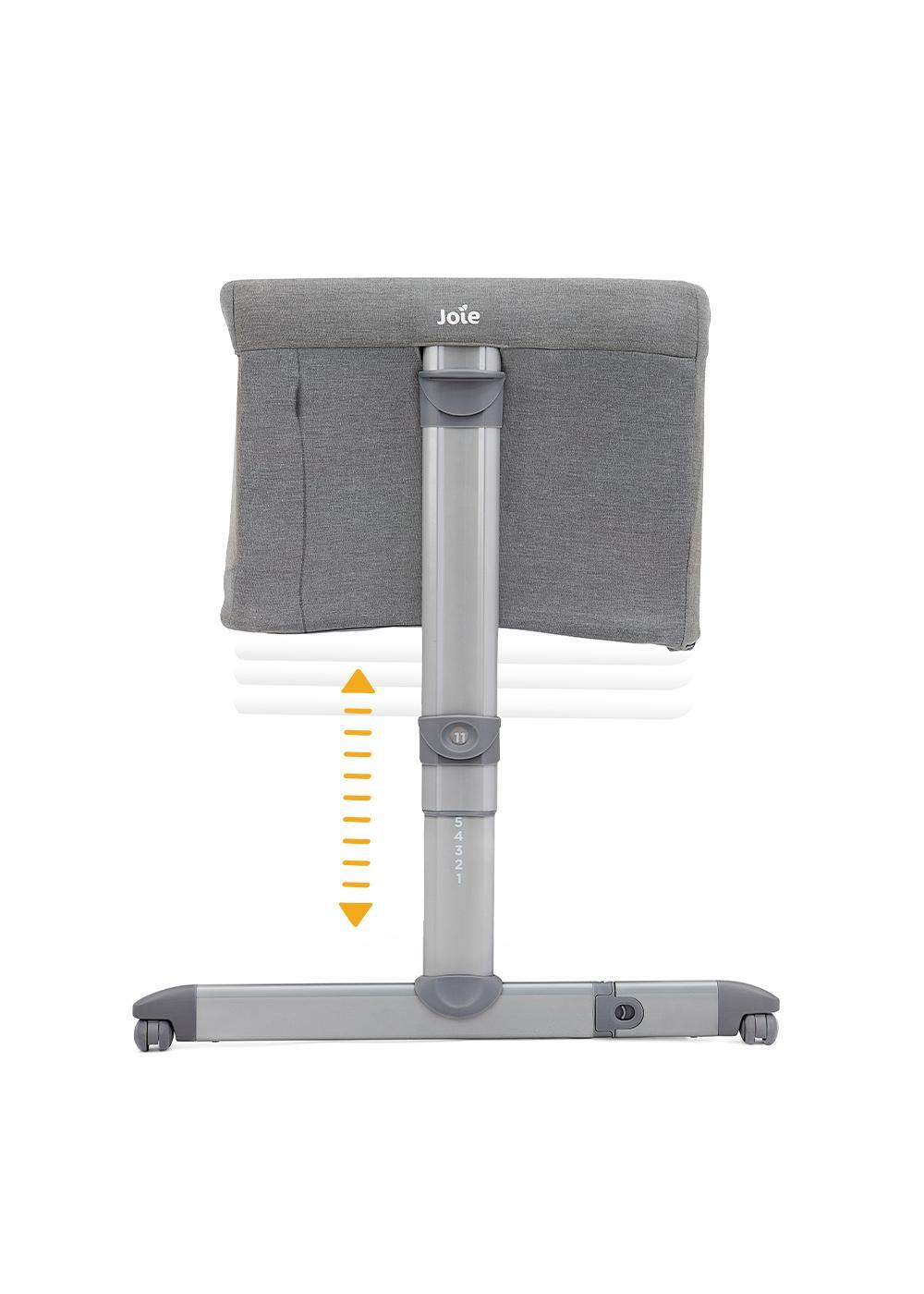 41107333 Joie Roomie Side Sleeping Crib - Grey Flannel 3