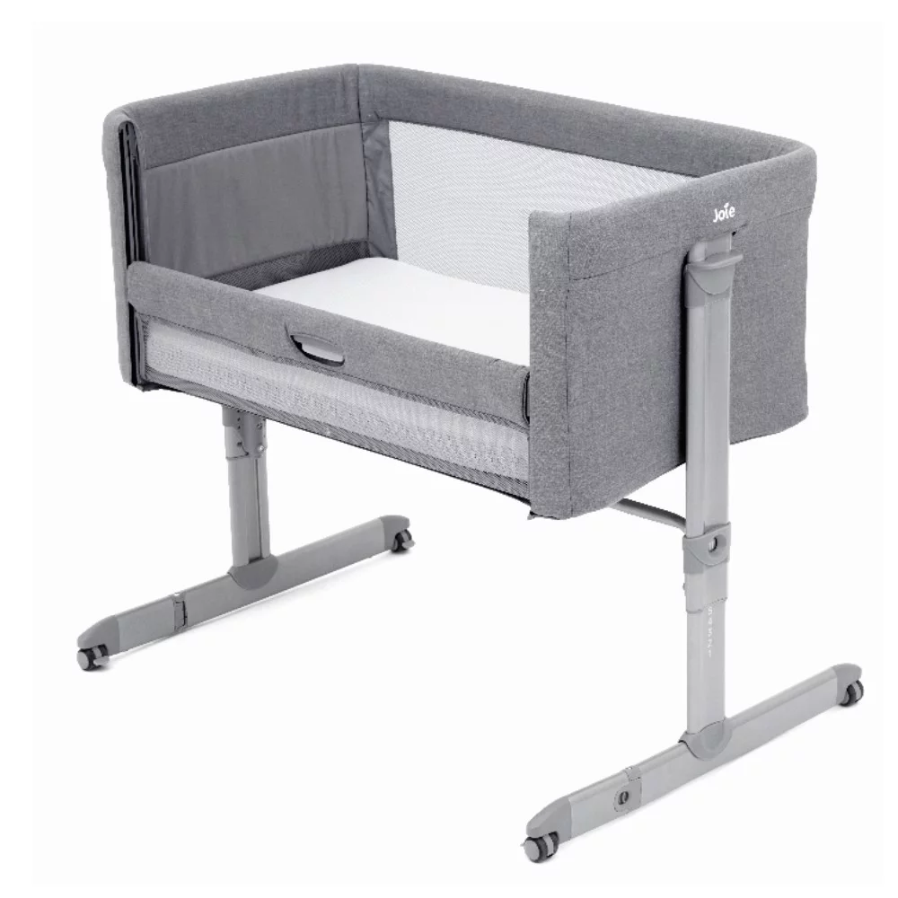 41107333 Joie Roomie Side Sleeping Crib - Grey Flannel 1