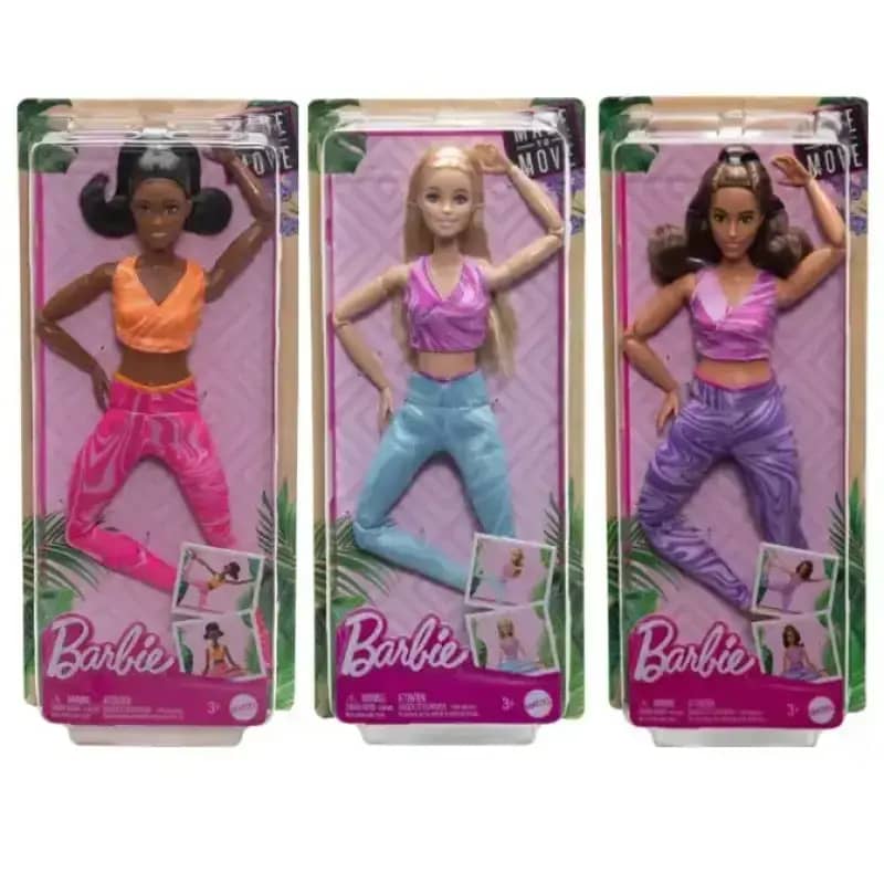 HRH27 BARBIE MADE TO MOVE DOLL ASST  J8 4