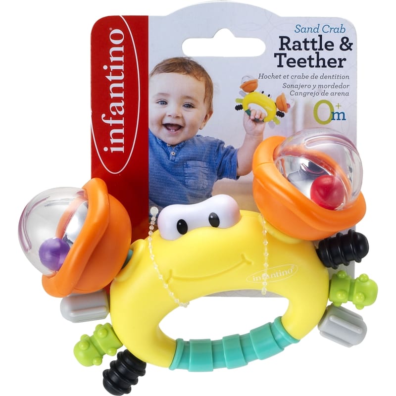 304889 Rattle & Teether Sand Crab 1
