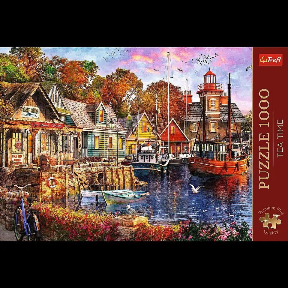 10796 Puzzles - "1000 Premium Plus" - Tea Time: Seaside Harbour_FSC Mix 70% 1