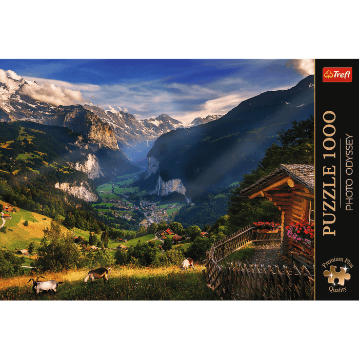 10854 Puzzles - "1000 Premium Plus" - Photo Odyssey: Alpine village, Switzerland_FSC Mix 70% 2