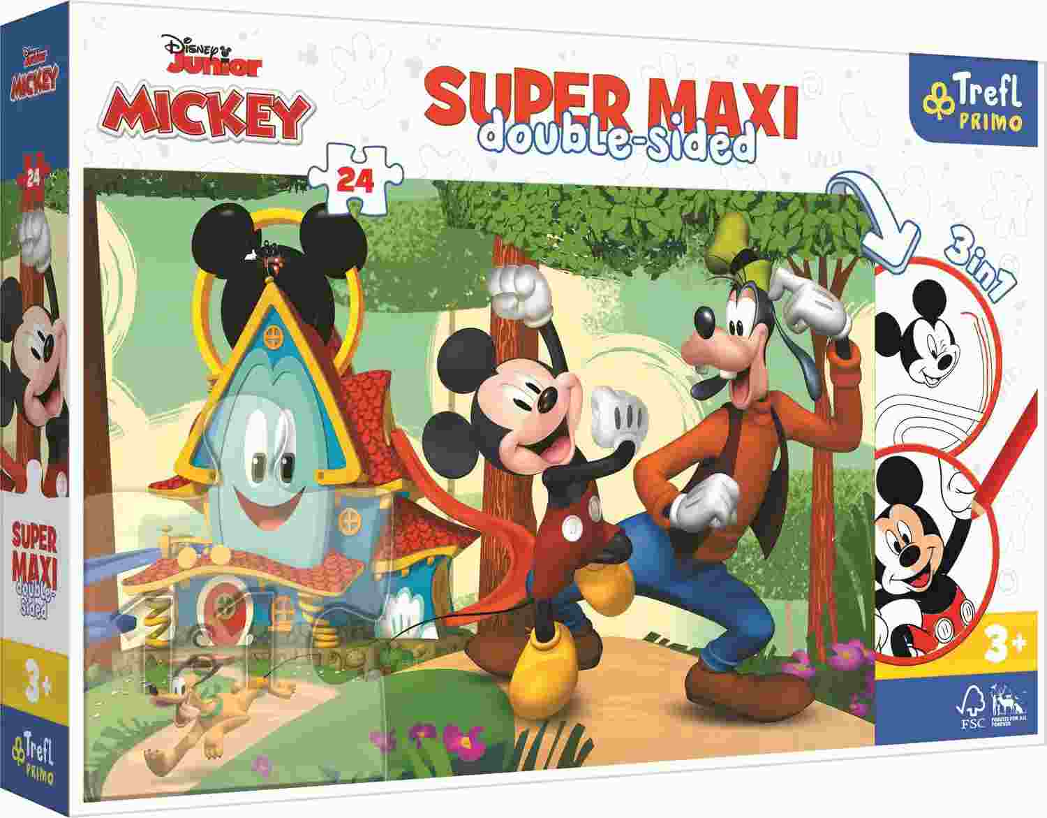 14351 Puzzles - "24 Maxi" - Mickey Mouse and friends / Disney Mickey Mouse Funhouse 2