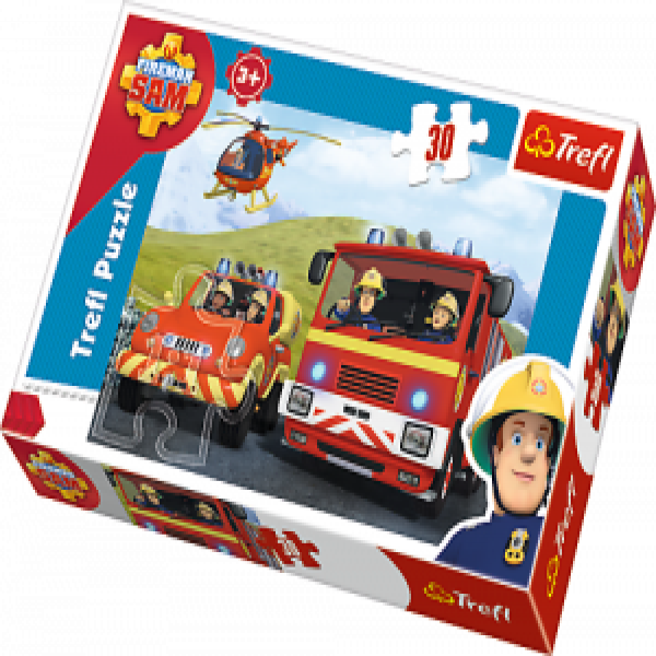 16354 Puzzles - "100" - Sam's vehicles / Prism A&D Fireman Sam 1