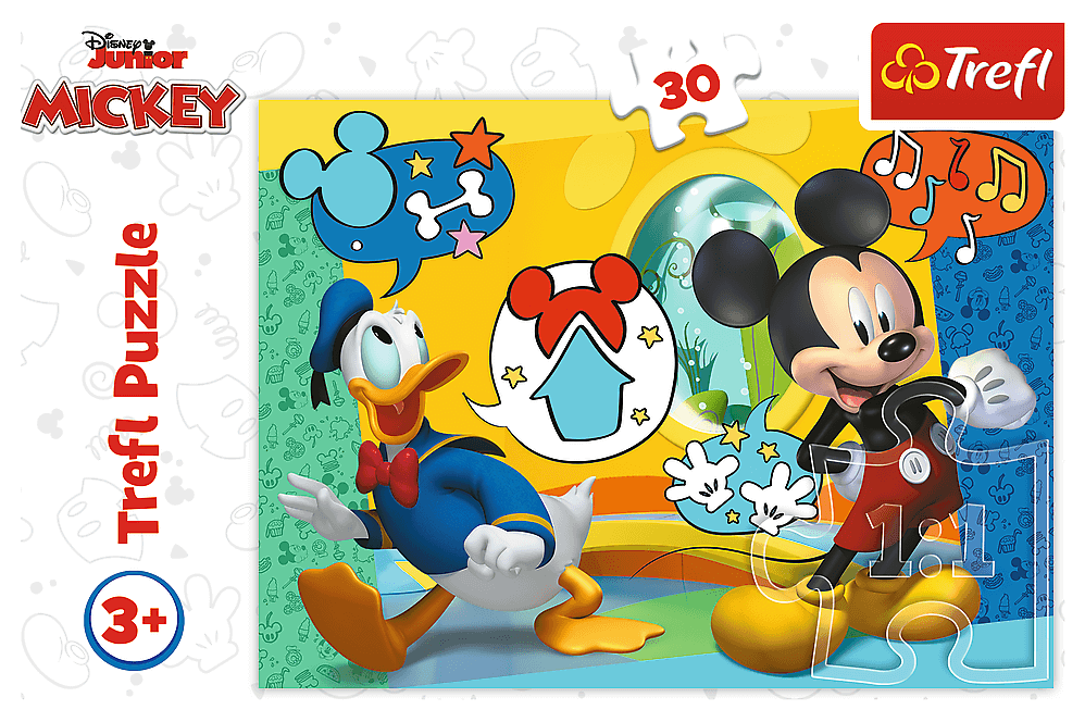 18289 Puzzles - "30" - Mickey Mouse and Funhouse / Disney Mickey Mouse Funhouse 1