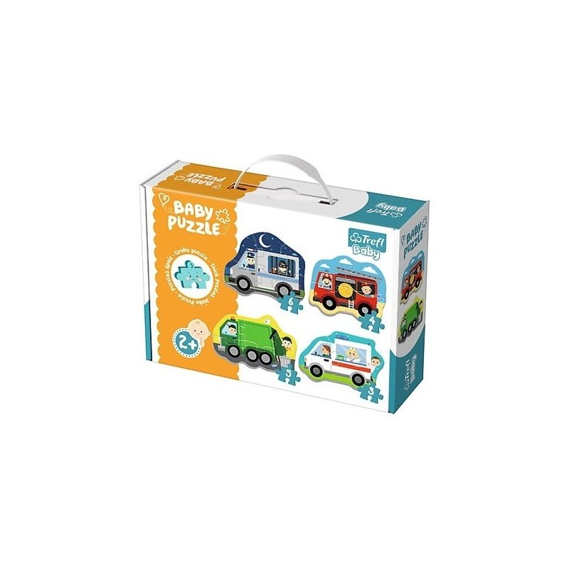 36071 Puzzles - "Baby Classic" - Vehicles and jobs / Trefl Baby 1