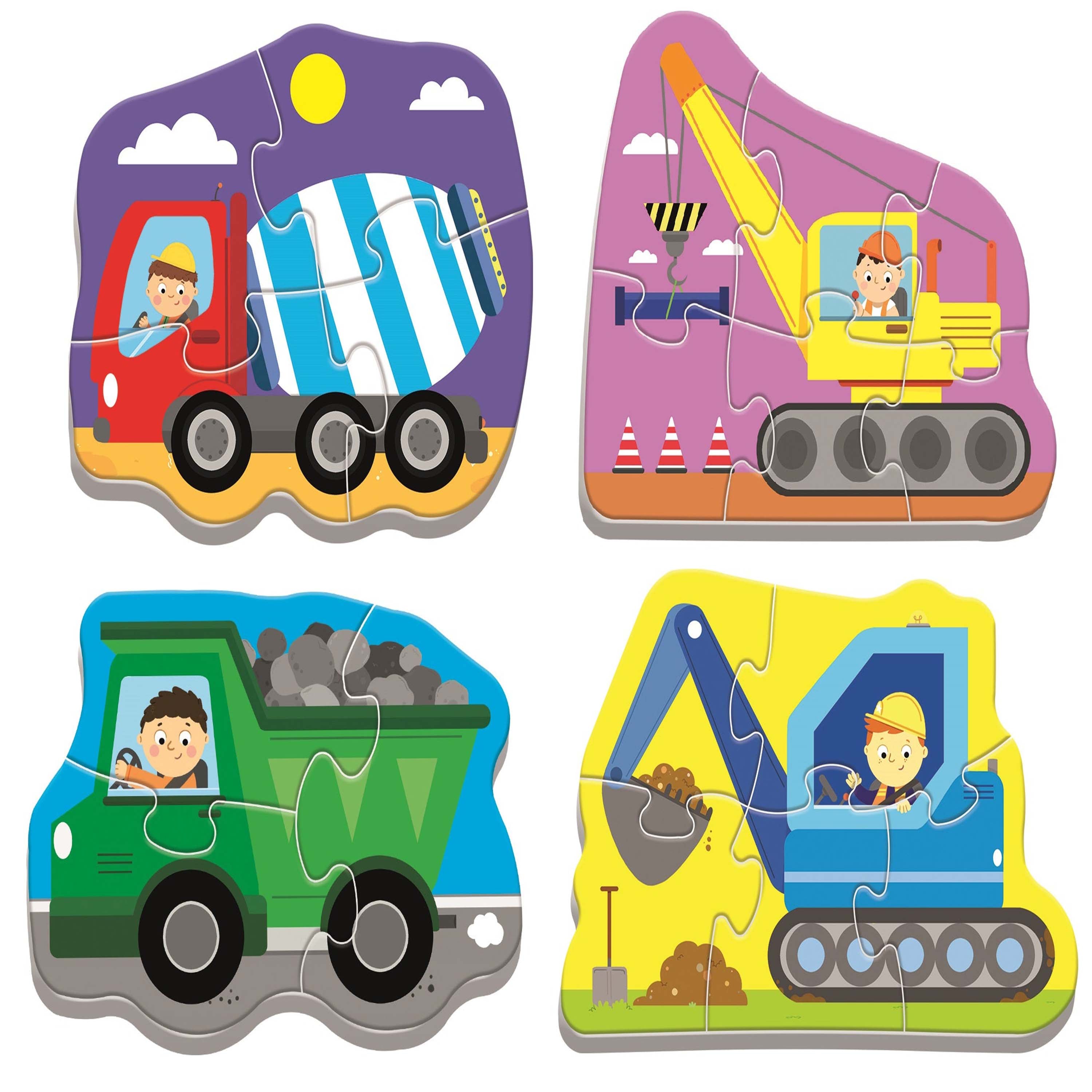36072 Puzzles - "Baby Classic" - Vehicles on the costruction site / Trefl Baby 3