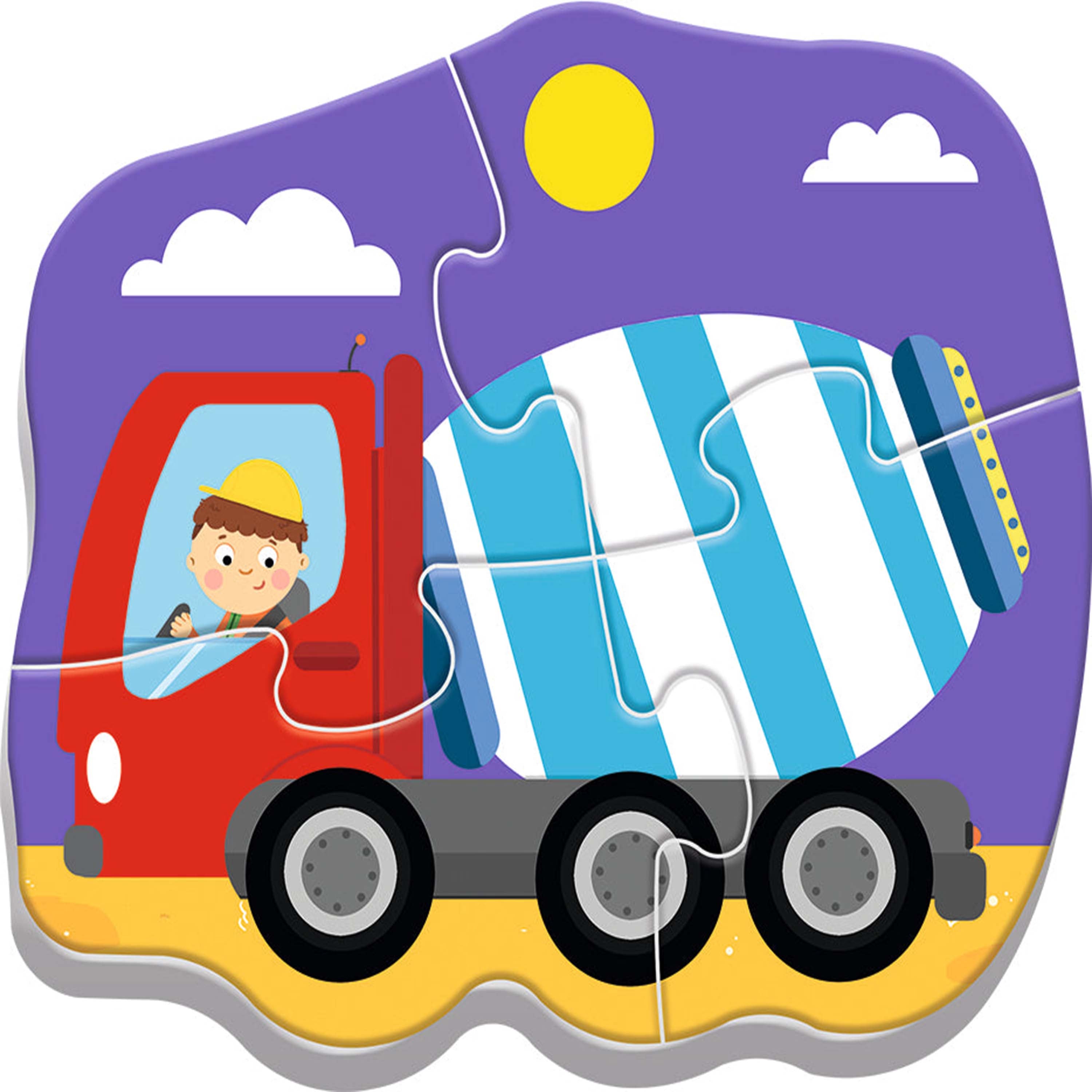 36072 Puzzles - "Baby Classic" - Vehicles on the costruction site / Trefl Baby 4