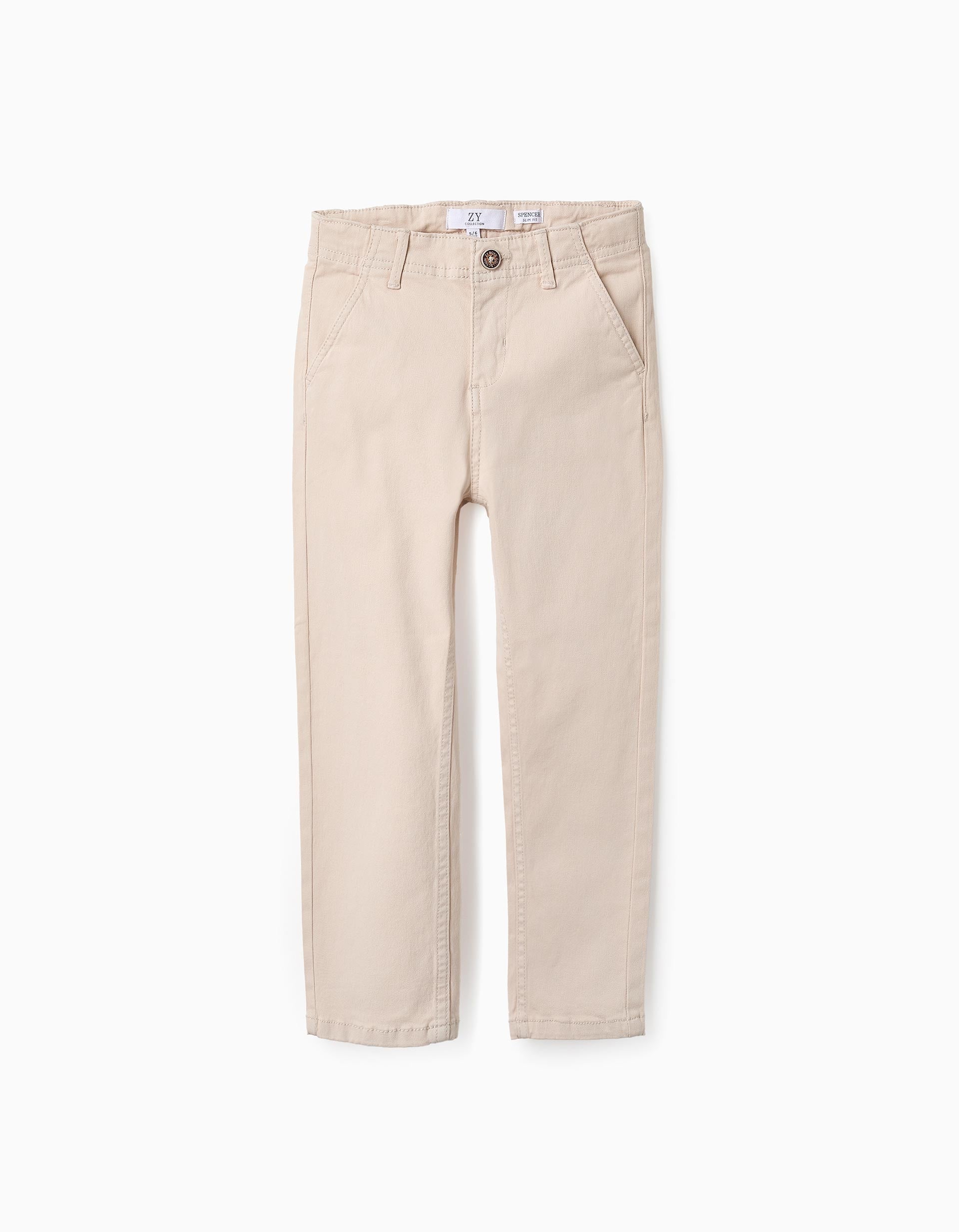 31065728027033 - CHINO PANTS TWILL, LIGHT GREY, 9/10 1