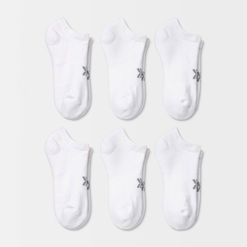 2R157010 FA24 TB 6pk No Show Sock all white 6pk no show 2T4T 1